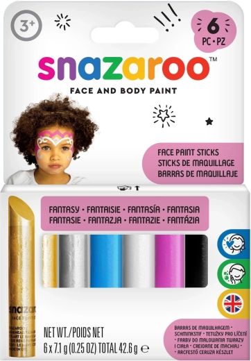 Snazaroo Fantasy face and body paint sticks set - 6 pcs