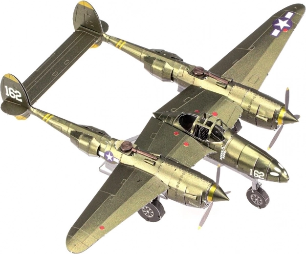 3D metāla modelis METAL EARTH ICONX Lockheed Martin P-38 Lightning