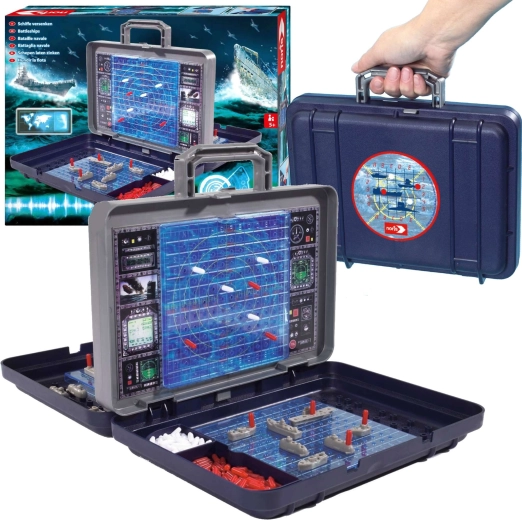 Ģimenes stratēģiskā spēle Kuģi koferī BITWA MORSKA 5+