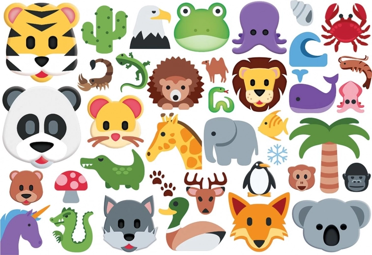 Emoji dzīvnieciņu puzle, 100 gabaliņi