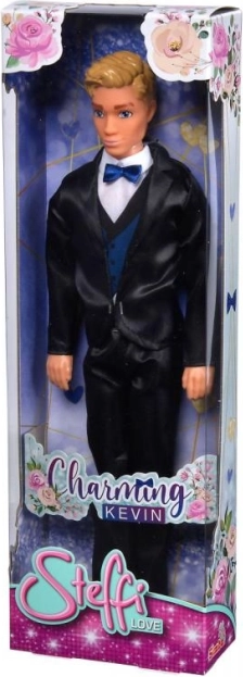 Leļļu zēns Kevins elegantā uzvalkā