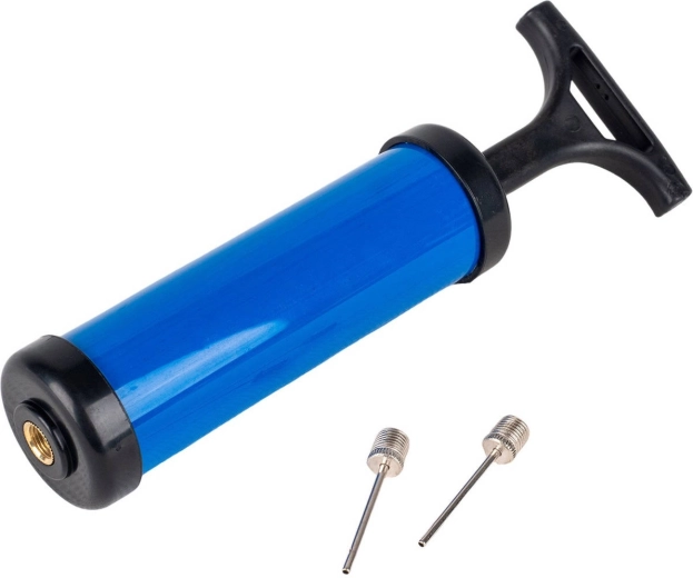 Rokas pumpītis ACRA 17 cm ar adatām, zils