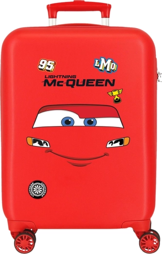 Kids' hard-shell suitcase Cars Lightning McQueen red 50 cm 33 l