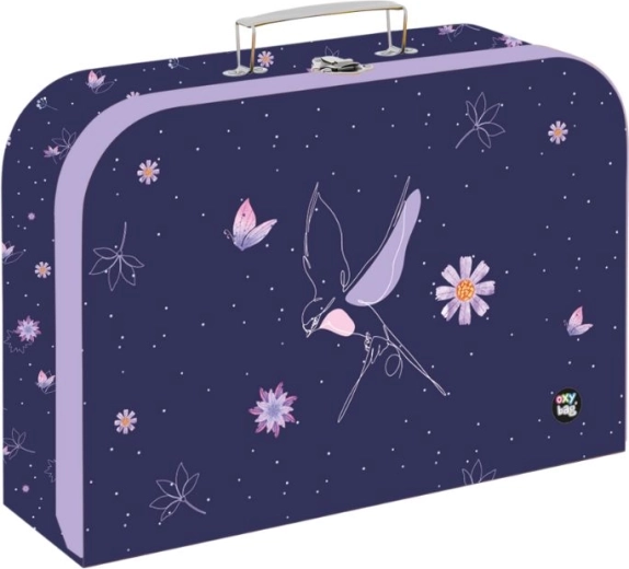 Children's laminated suitcase Flowers 34 cm