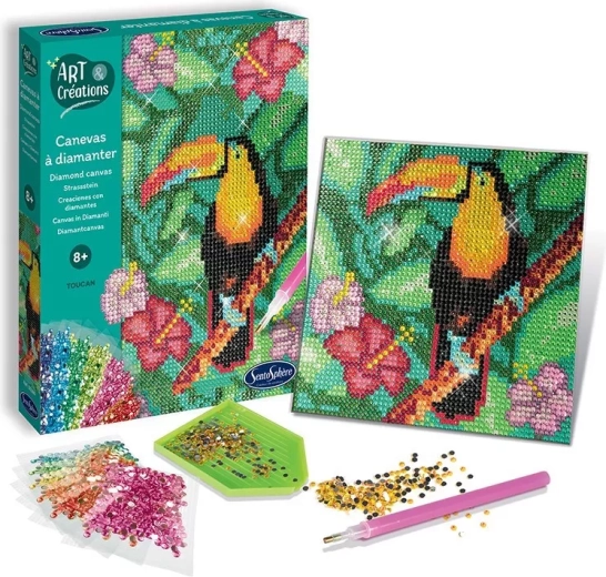 Sentosphere diamond canvas toucan - 1 piece