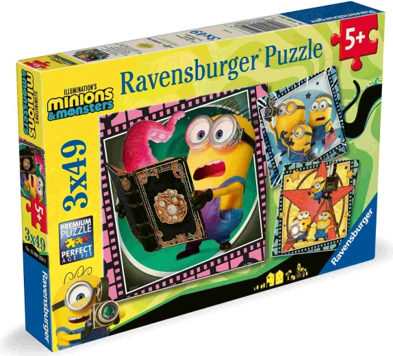 Ravensburger puzzle Minions and Monsters 3x49 pieces