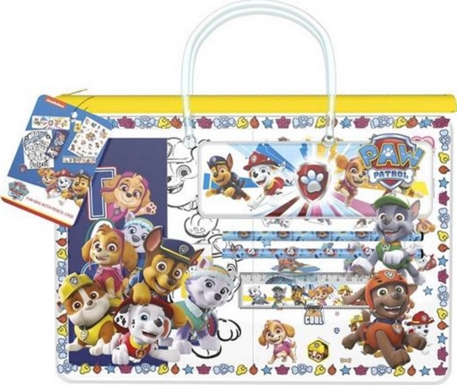 Aizverama somiņa ar penāli PAW PATROL – skolas piederumu komplekts