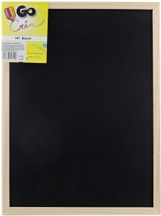 Divpusēja koka zīmēšanas tāfele 40 × 30 cm