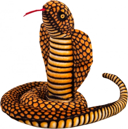 Plush King Cobra Snake brown 100 cm