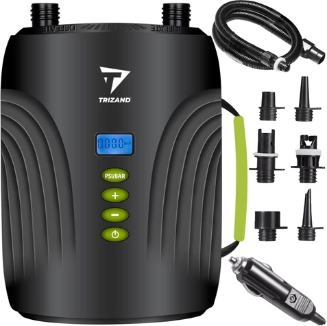 12V Electric Pump for Paddleboard, Kayak and Boat TRIZAND