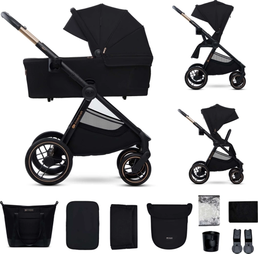Kinderkraft kombinētie rati Nea 2 2v1 midnight black