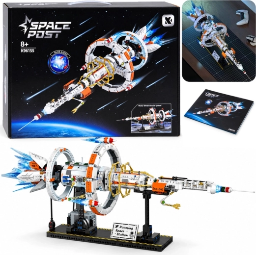 Technical Building Set: Battery-Powered Space Research Station, 1,583 Pieces