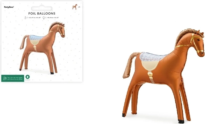 Foil Balloon Horse 112 × 97 cm