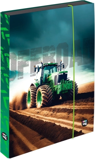 A4 Jumbo burtnīcu kaste ar traktora motīvu Oxybag