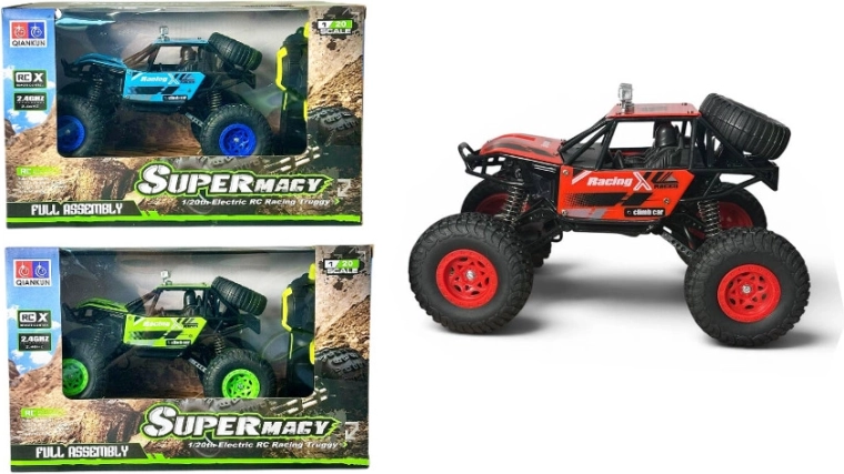 Tālvadības apvidus auto truggy 1:20 ar lādētāju