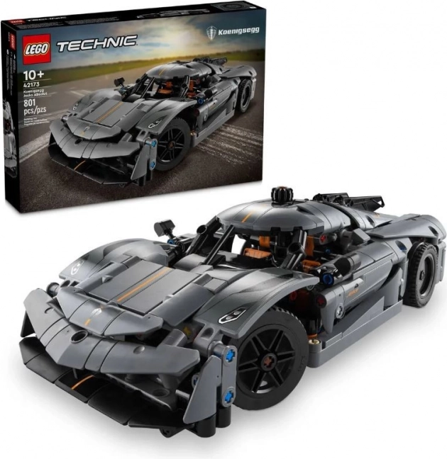 LEGO Technic 42173 Pelēks hiperauto Koenigsegg Jesko Absolut