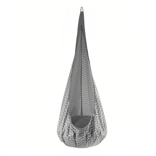 Hanging hammock pod for kids grey – 2Kids Toys