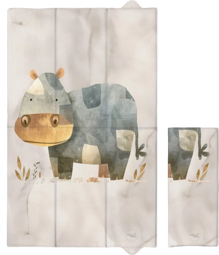 Ceba Baby ceļojumu pārtinamais paliktnis Basic Cosy Hippo 80 × 50 cm