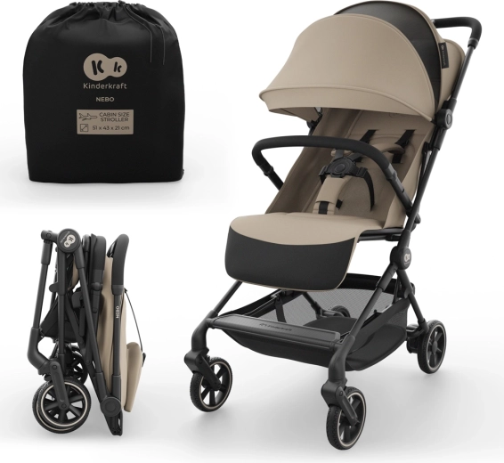 Kinderkraft NEBO travel stroller – Beige (0074)