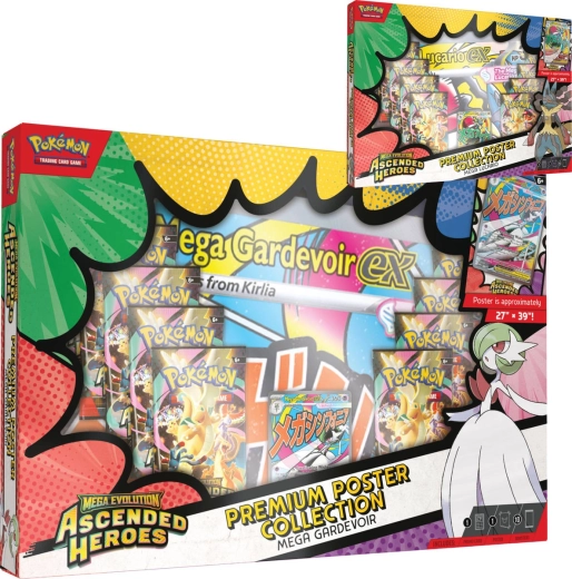 Pokémon TCG Ascended Heroes premium kolekcija ar plakātu - 1 gab.