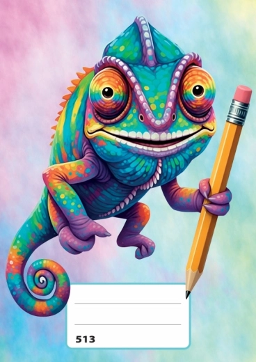 Rūtiņu burtnīca A5 Chameleon – 1 gab.