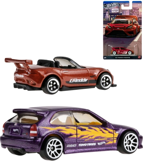 Hot Wheels sudraba sērija Compact Kings – '12 Ford Fiesta – metāla mašīnīte 1:64