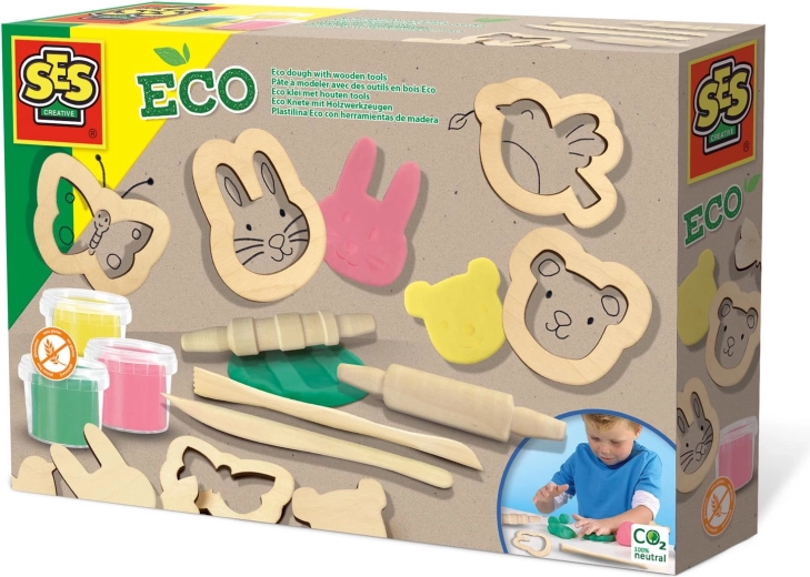ECO plastilīns ar koka piederumiem