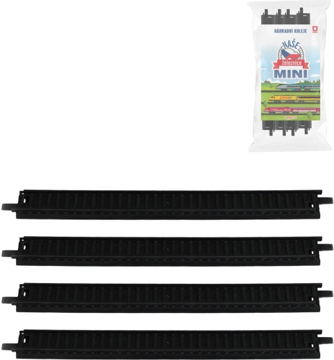 Naše železnice MINI straight tracks - 4 pcs