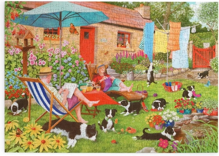Puzzle House of Puzzles Atpūtas brīži ar 500 lieliem gabaliņiem
