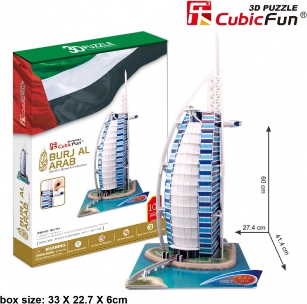 3D puzle Burj al Arab XL komplekts, 101 detaļa