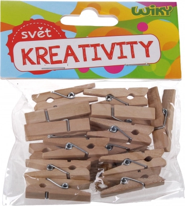 Koka knaģīši 2,5 cm, 25 gab. ar striķi