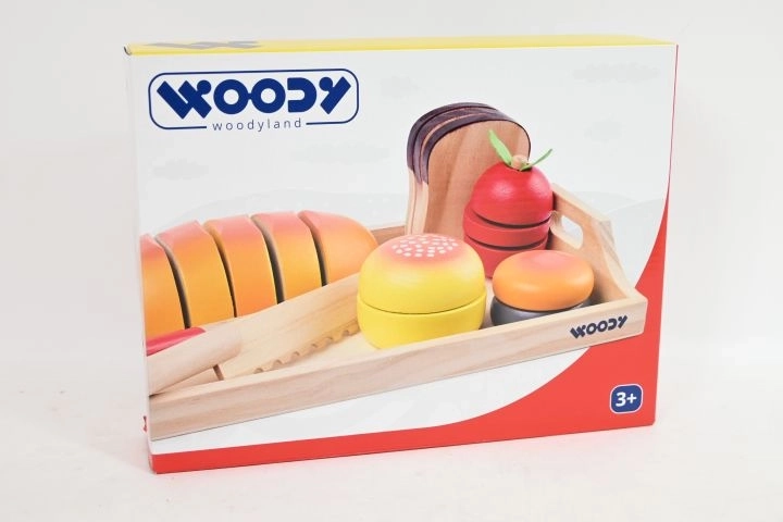 WOODY wooden breakfast cutting tray - 1 piece