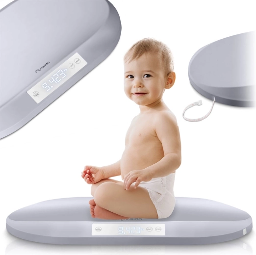 Nukido Electronic Baby Scale with High Precision and Measuring Tape