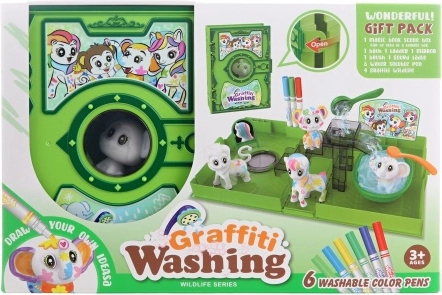 Washable Animal Coloring Set