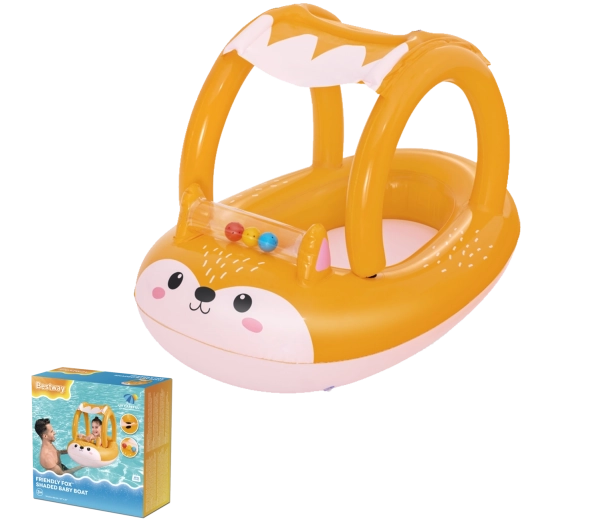 Inflatable Boat Friendly Fox with Cover and Movable Balls