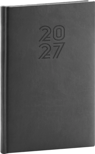 Notique weekly diary Aprint 2027 gray 15 × 21 cm