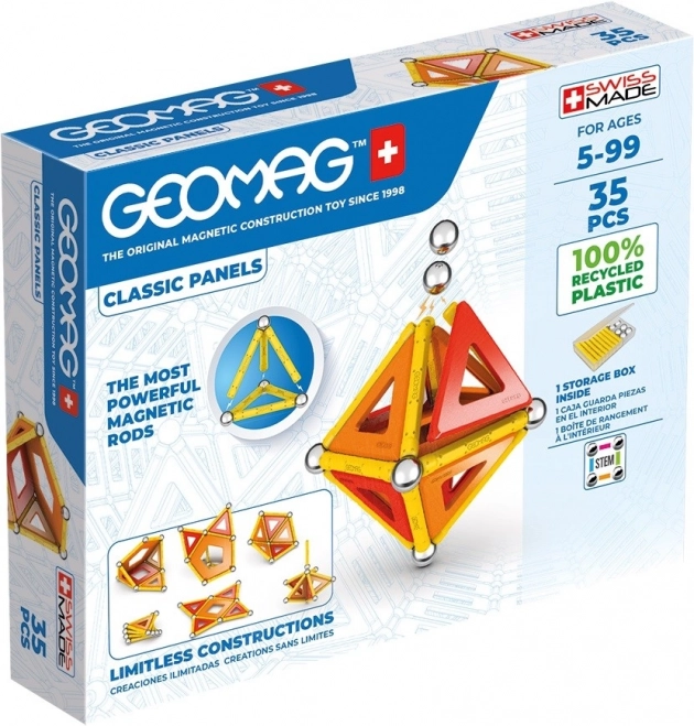 GEOMAG magnētiskais konstruktors Classic Panels 35 detaļas
