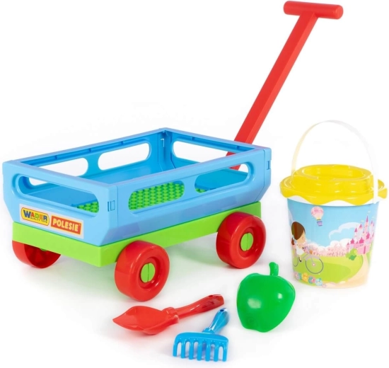 Children's Wagon with Sand Play Set