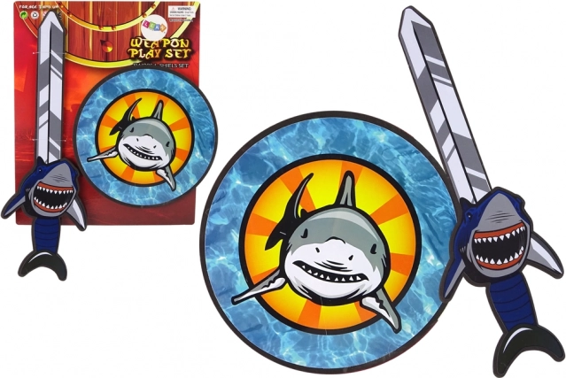 EVA Foam Knight Set – Sword and Shield with Shark Motif