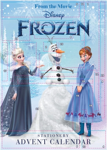 Frozen advent calendar with stationery surprises