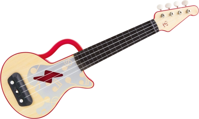 Hape Learn with Lights Red Ukulele