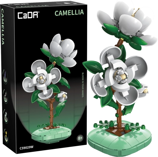 CaDA kamēlijas puķupoda konstruktors 23 cm, 301 detaļa