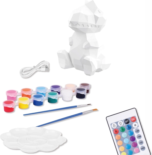 Creative Dinosaur Lamp to Paint