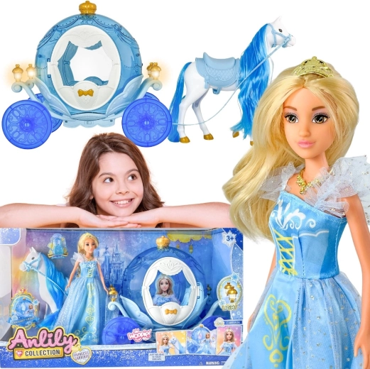Woopie Royal Ice Princess Lily with a Magical Light-Up Carriage