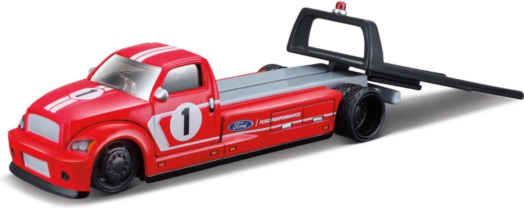 Maisto Flatbed 2018 Ford GT Heritage Edition Red 1:64