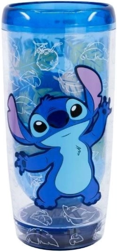 Premium dubultsienu krūze Stitch ar Smartgrip aizsardzību pret apgāšanos – 1 gab.