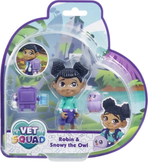 Robin and Snowy the Owl Super Vet Squad Figure