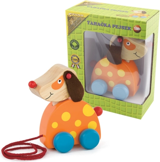 BABU Wooden Pull-Along Puppy