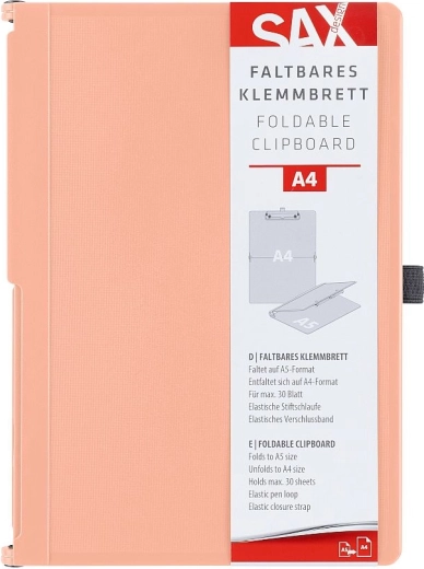 Aizverami rakstāmpaliktņi ar klipsi SAX A4, laškrāsā