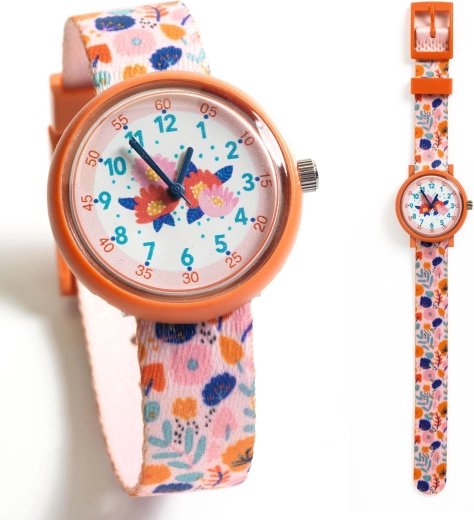 Children's watch with floral motif DJECO